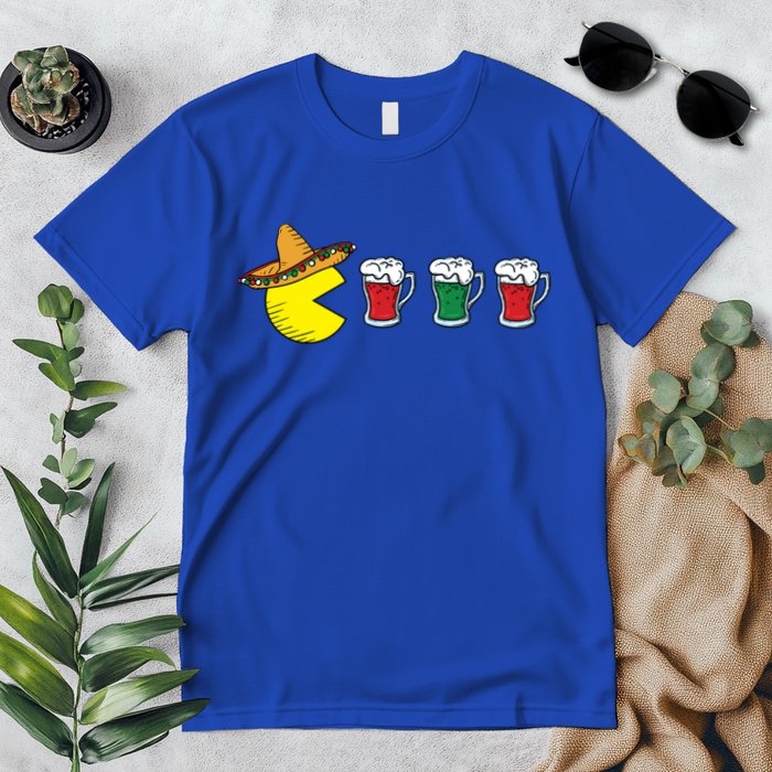 Retro Funny Cinco De Mayo Gamer Mexican Beer Premium T-Shirt