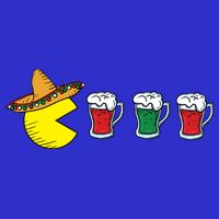 Retro Funny Cinco De Mayo Gamer Mexican Beer Premium T-Shirt