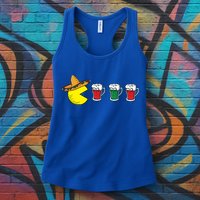 Retro Funny Cinco De Mayo Gamer Mexican Beer Womens Tank Top
