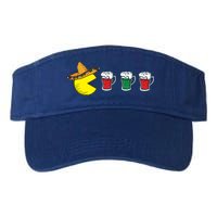 Retro Funny Cinco De Mayo Gamer Mexican Beer Valucap Bio-Washed Visor