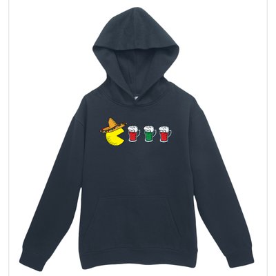 Retro Funny Cinco De Mayo Gamer Mexican Beer Urban Pullover Hoodie