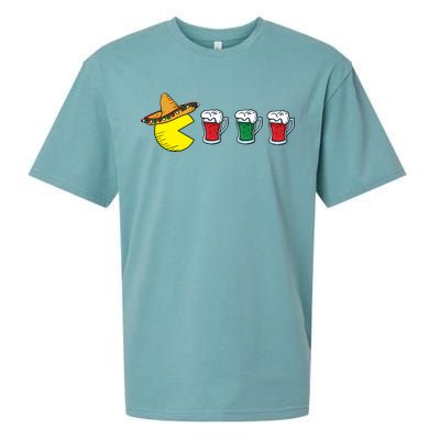 Retro Funny Cinco De Mayo Gamer Mexican Beer Sueded Cloud Jersey T-Shirt