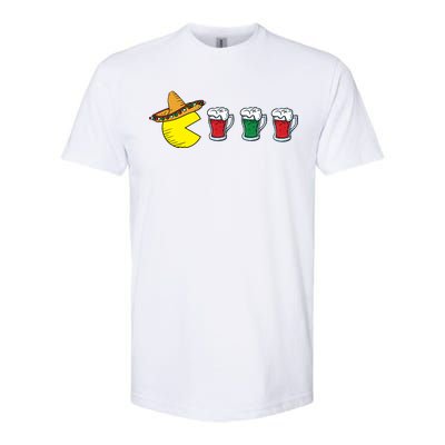 Retro Funny Cinco De Mayo Gamer Mexican Beer Softstyle CVC T-Shirt