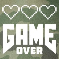 Retro Game Over Out Of Hearts Legacy Tie Dye Trucker Hat