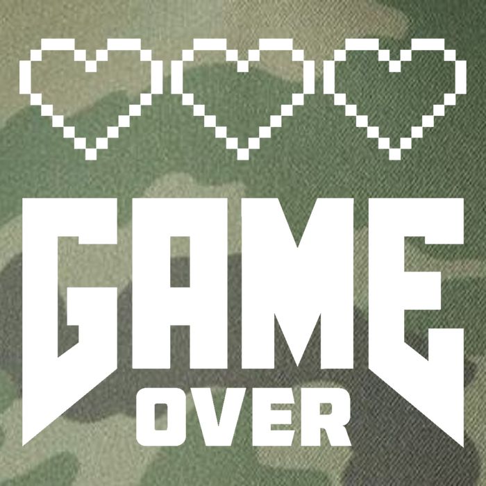 Retro Game Over Out Of Hearts Legacy Tie Dye Trucker Hat