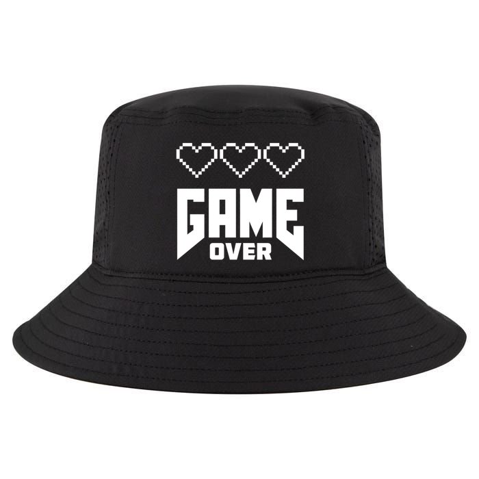 Retro Game Over Out Of Hearts Cool Comfort Performance Bucket Hat
