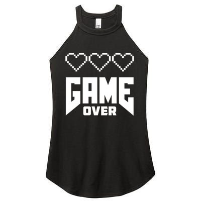 Retro Game Over Out Of Hearts Women's Perfect Tri Rocker Tank