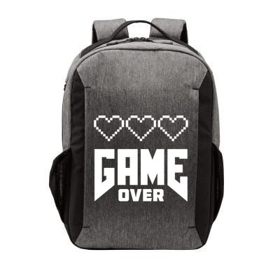 Retro Game Over Out Of Hearts Vector Backpack
