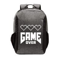 Retro Game Over Out Of Hearts Vector Backpack