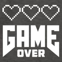 Retro Game Over Out Of Hearts Vector Backpack