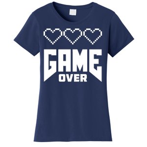 Retro Game Over Out Of Hearts Women's T-Shirt