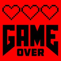 Retro Game Over Out Of Hearts Mug