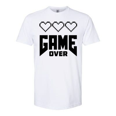 Retro Game Over Out Of Hearts Softstyle® CVC T-Shirt