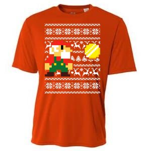 Retro Gamer Gaming Ugly Christmas Cooling Performance Crew T-Shirt