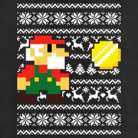 Retro Gamer Gaming Ugly Christmas 7 Panel Mesh Trucker Snapback Hat