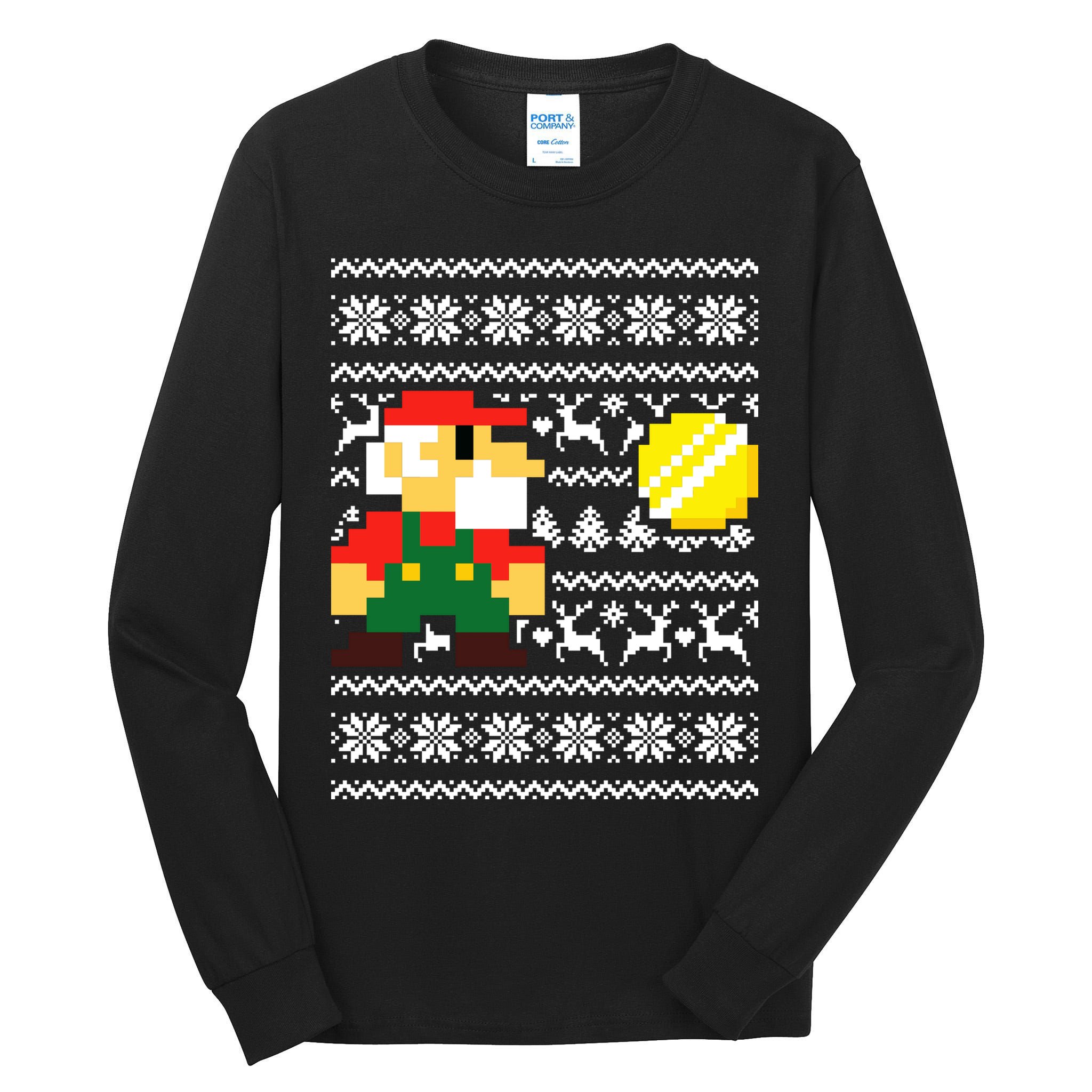 Retro Gamer Gaming Ugly Christmas Tall Long Sleeve T-Shirt
