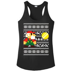 Retro Gamer Gaming Ugly Christmas Ladies PosiCharge Competitor Racerback Tank