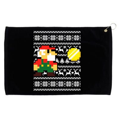 Retro Gamer Gaming Ugly Christmas Grommeted Golf Towel