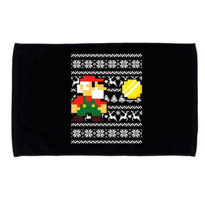 Retro Gamer Gaming Ugly Christmas Microfiber Hand Towel