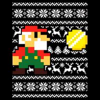 Retro Gamer Gaming Ugly Christmas Crop Top