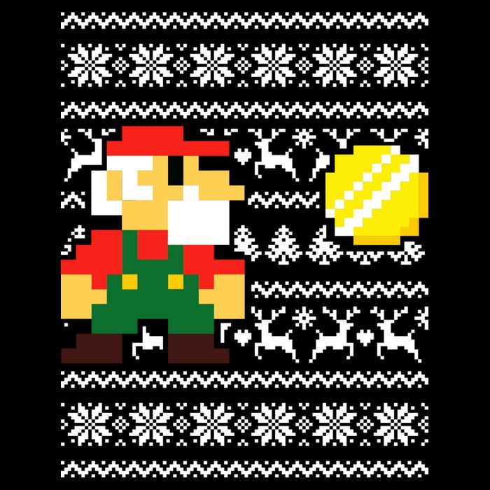 Retro Gamer Gaming Ugly Christmas Crop Top