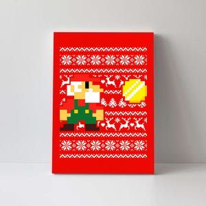 Retro Gamer Gaming Ugly Christmas Canvas