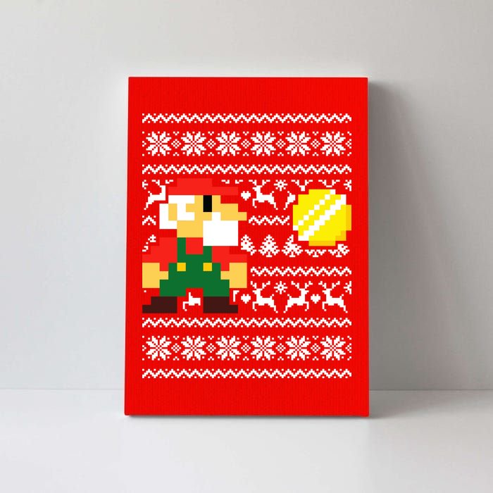 Retro Gamer Gaming Ugly Christmas Canvas