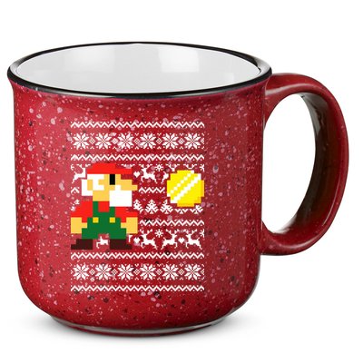 Retro Gamer Gaming Ugly Christmas 15oz Campfire Ceramic Mug