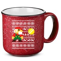 Retro Gamer Gaming Ugly Christmas 15oz Campfire Ceramic Mug