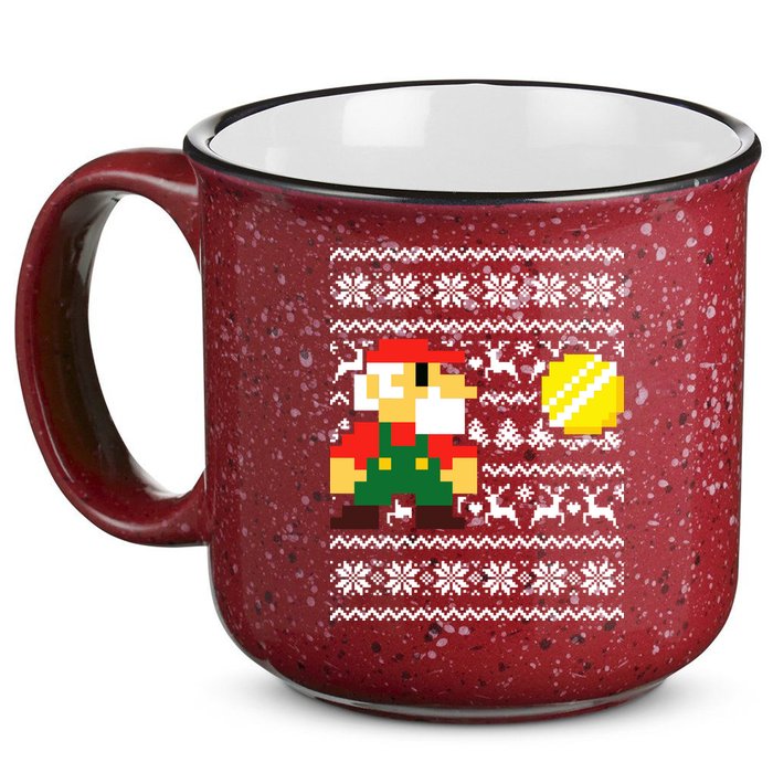 Retro Gamer Gaming Ugly Christmas 15oz Campfire Ceramic Mug