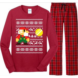 Retro Gamer Gaming Ugly Christmas Long Sleeve Pajama Set