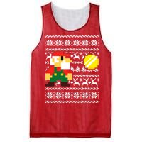 Retro Gamer Gaming Ugly Christmas Mesh Reversible Basketball Jersey Tank