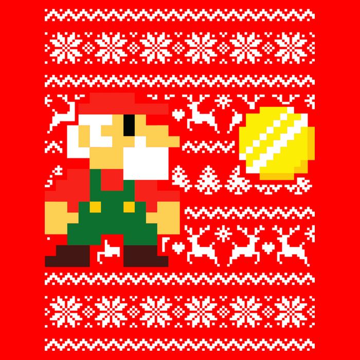 Retro Gamer Gaming Ugly Christmas Mesh Reversible Basketball Jersey Tank