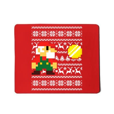 Retro Gamer Gaming Ugly Christmas Mousepad