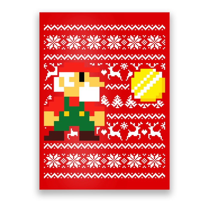 Retro Gamer Gaming Ugly Christmas Poster