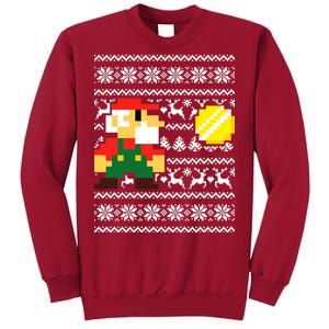 Retro Gamer Gaming Ugly Christmas Tall Sweatshirt