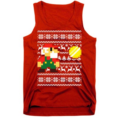Retro Gamer Gaming Ugly Christmas Tank Top