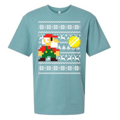 Retro Gamer Gaming Ugly Christmas Sueded Cloud Jersey T-Shirt