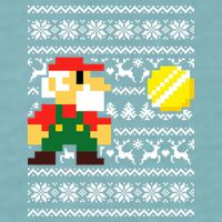 Retro Gamer Gaming Ugly Christmas Sueded Cloud Jersey T-Shirt
