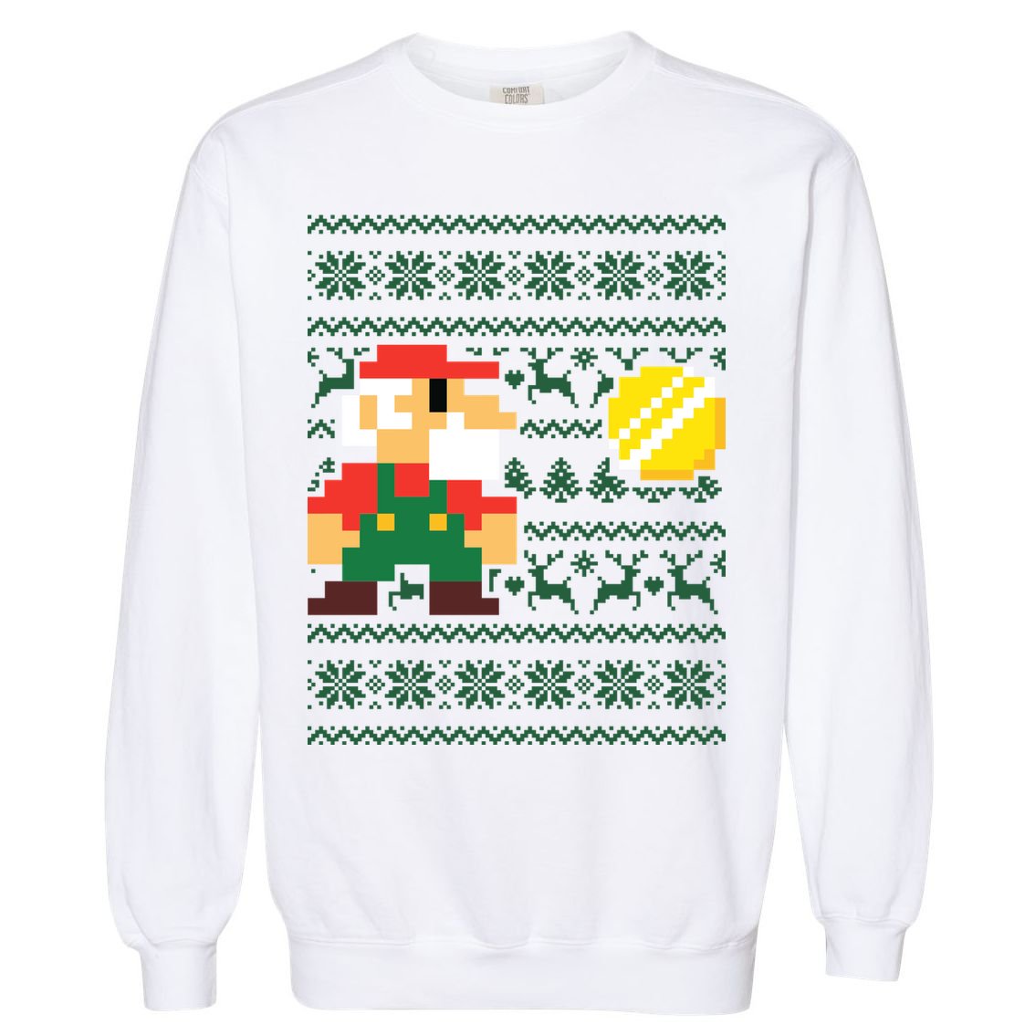 Retro Gamer Gaming Ugly Christmas Garment-Dyed Sweatshirt