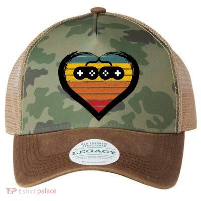 Retro Gamer Heart Legacy Tie Dye Trucker Hat