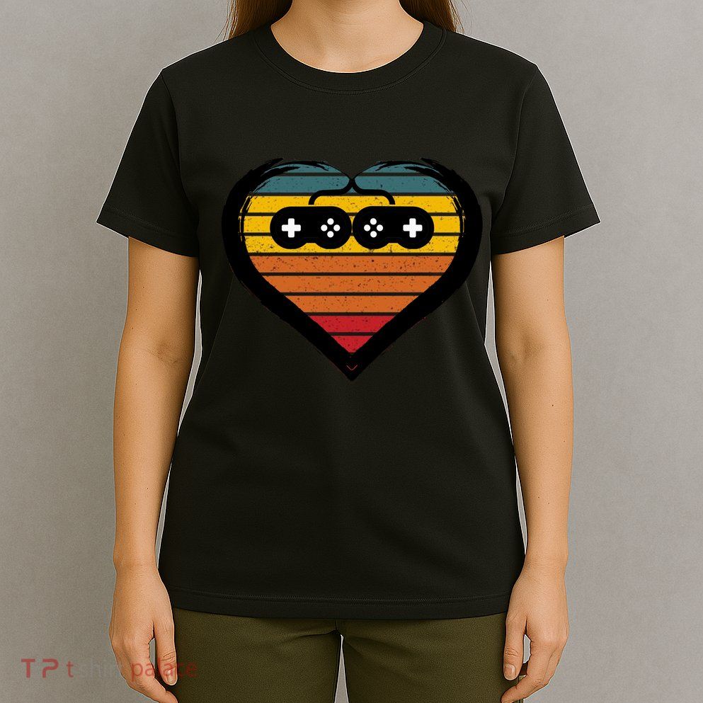 Retro Gamer Heart T-Shirt