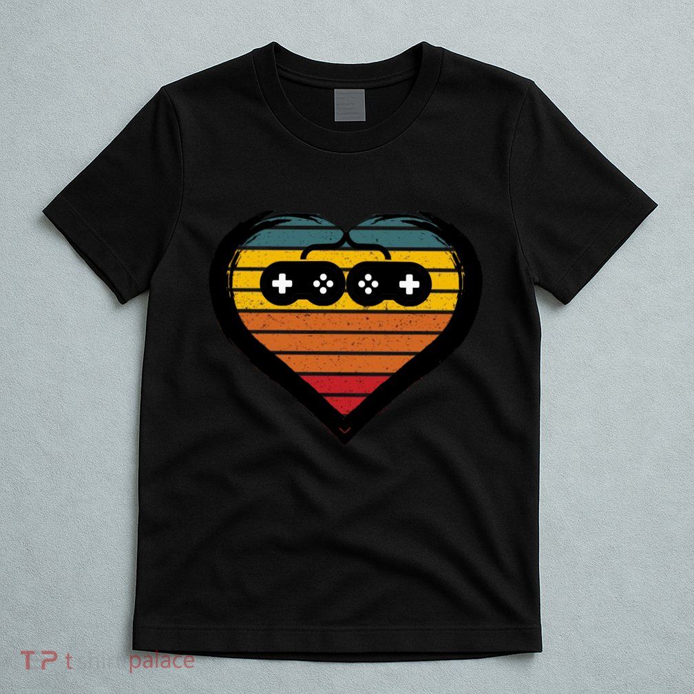 Retro Gamer Heart T-Shirt