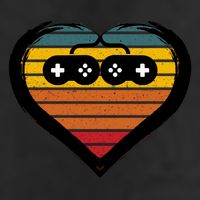 Retro Gamer Heart 25L Jumbo Tote
