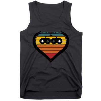 Retro Gamer Heart Tank Top