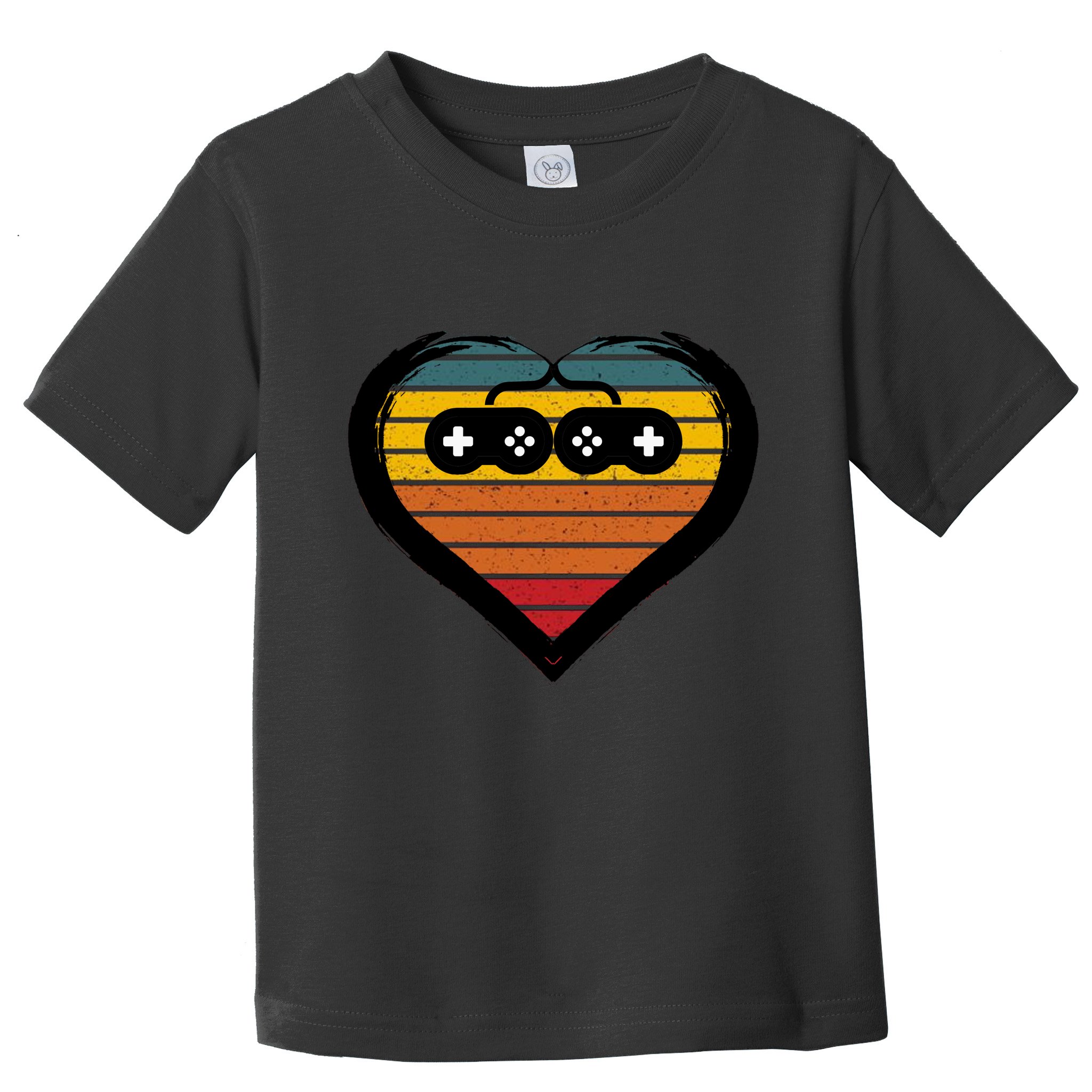 Retro Gamer Heart Toddler T-Shirt