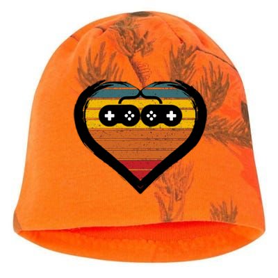 Retro Gamer Heart Kati - Camo Knit Beanie