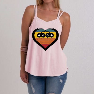 Retro Gamer Heart Women's Strappy Tank