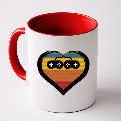 Retro Gamer Heart Coffee Mug