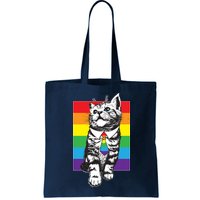 Retro Gay Pride Ally Support Kitten Bag